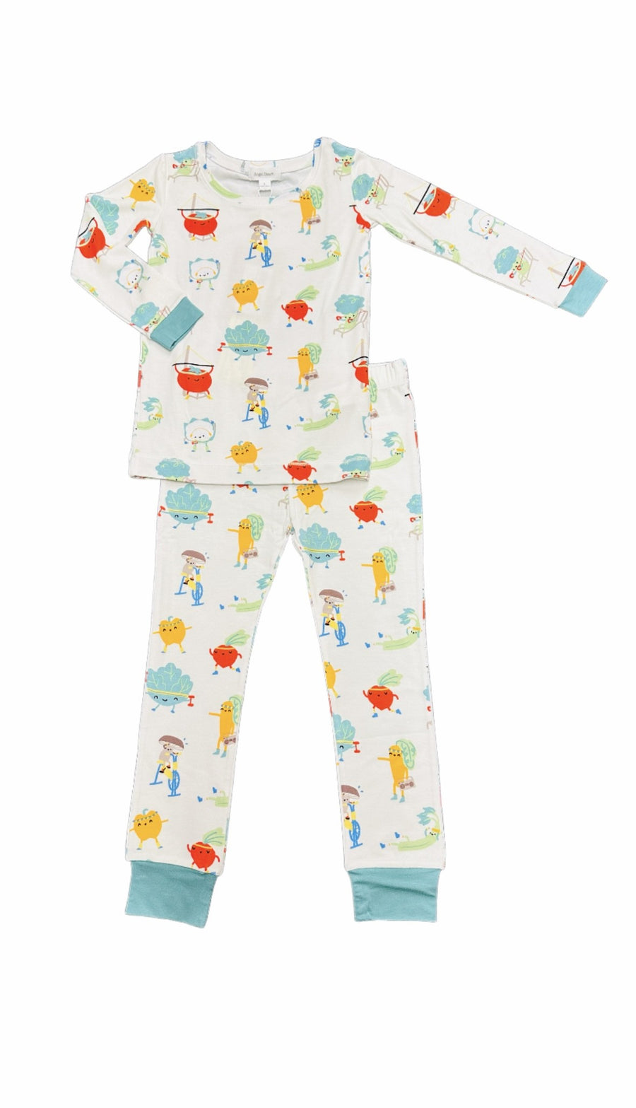 EXCERCISE VEGGIES PAJAMA - Pink and Brown Boutique