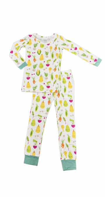EAT YOUR VEGGIES PAJAMA - Pink and Brown Boutique