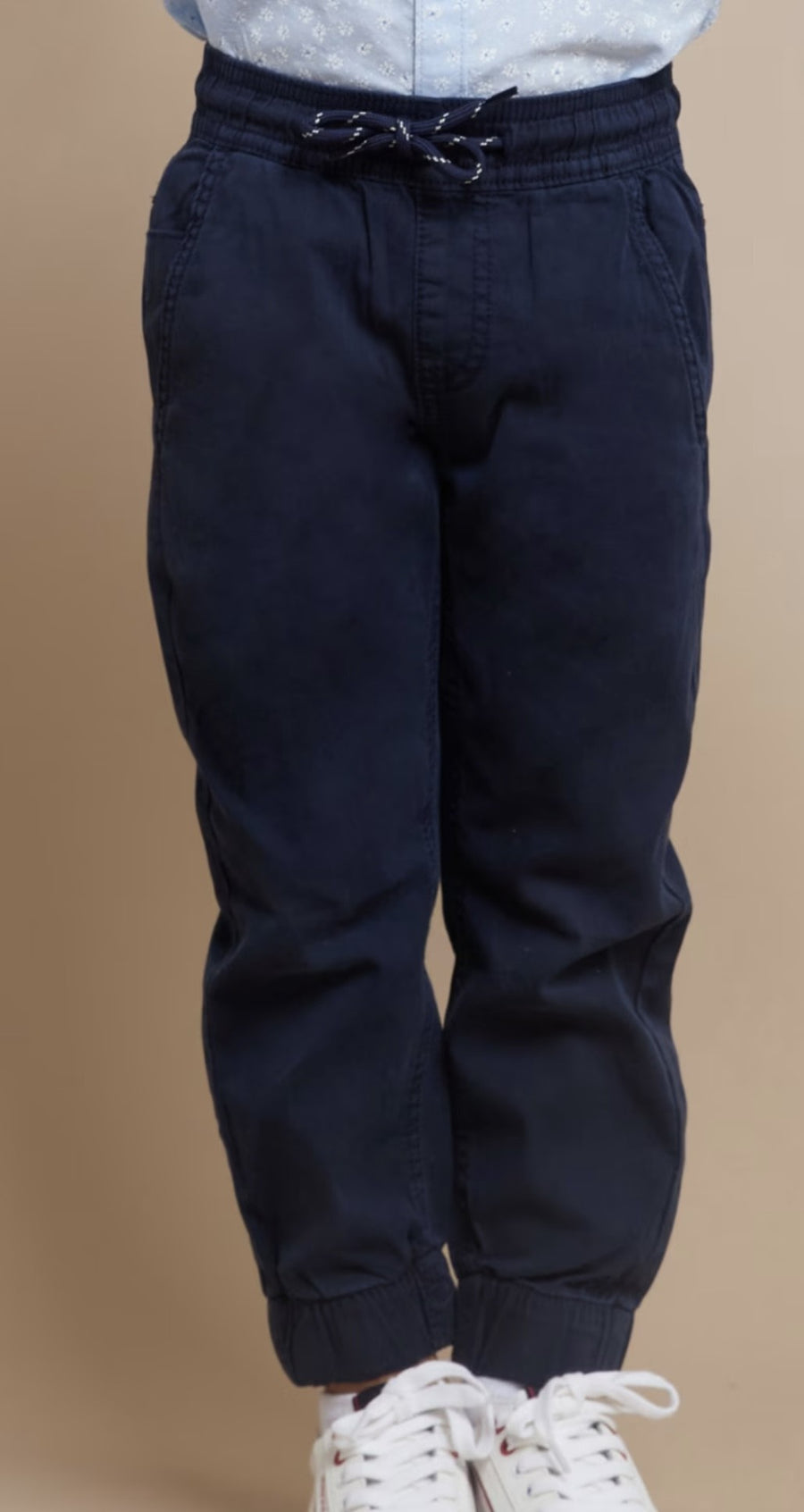 NAVY COTTON PANTS