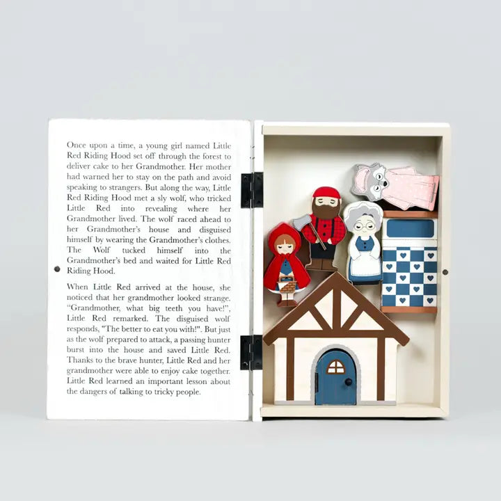 LITTLE RED RIDING HOOD WOODEN STORY GIFT SET