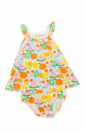 FRUITY DRESS AND BLOOMER SET