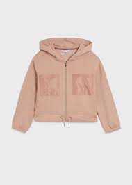 BLUSH HOODED ZIP JACKET