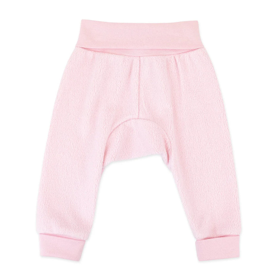 COZIE FLEECE BABY PANTS PINK