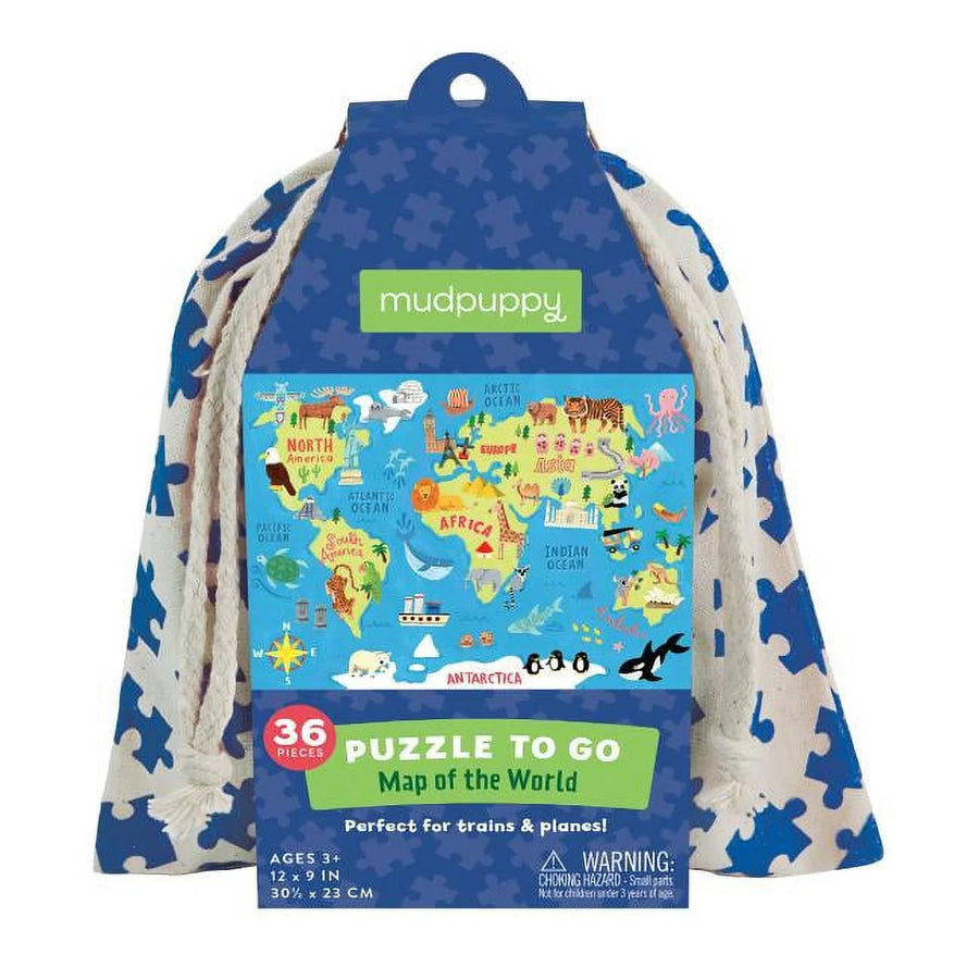 PUZZLE TO GO MAP OF THE WORLD