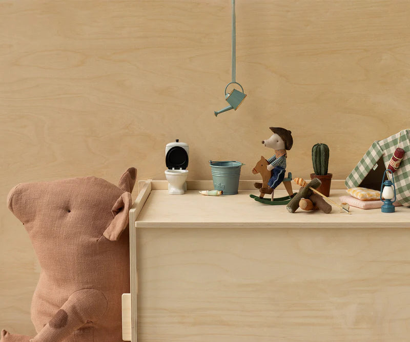 COWBOY MOUSE ON ROCKING HORSE