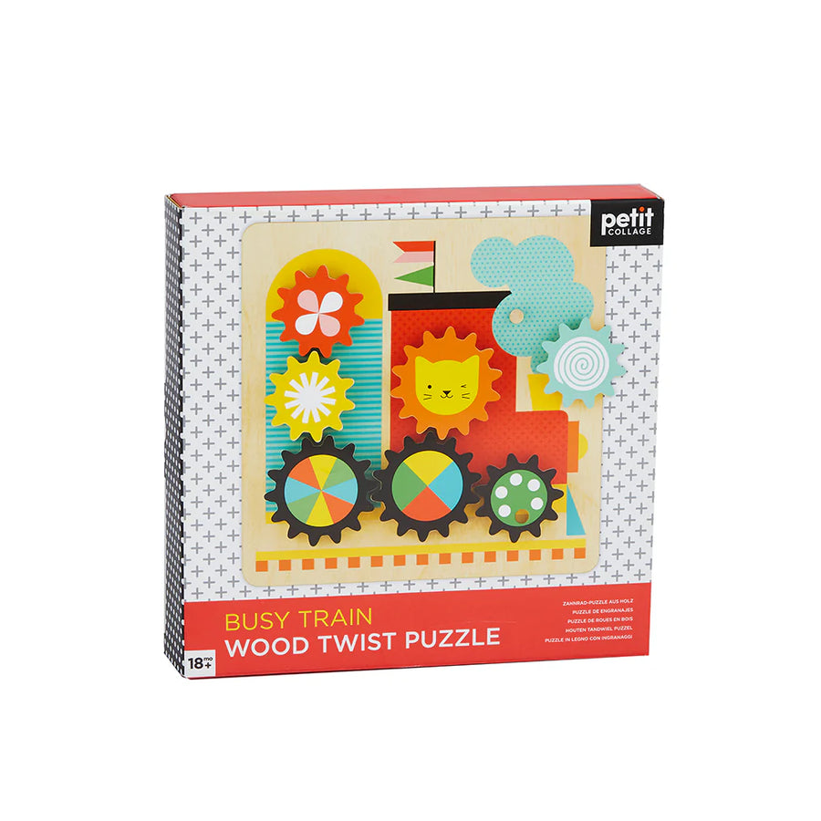 BUSY TRAIN WOOD TWIST PUZZLE