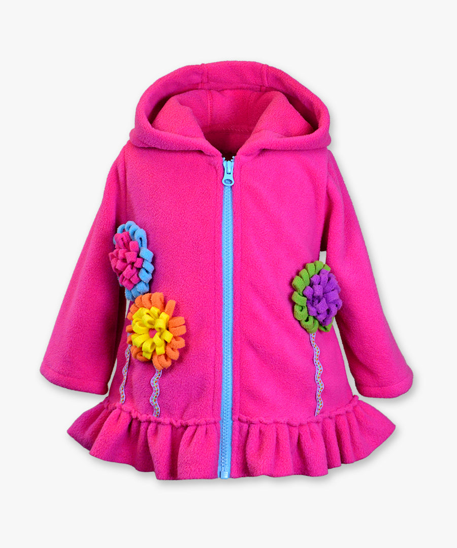 HOODED FLOWER GARDEN COAT