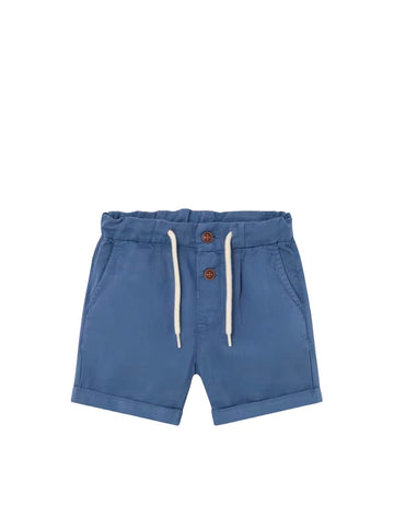 BABY BOY NAVY LINEN SHORTS