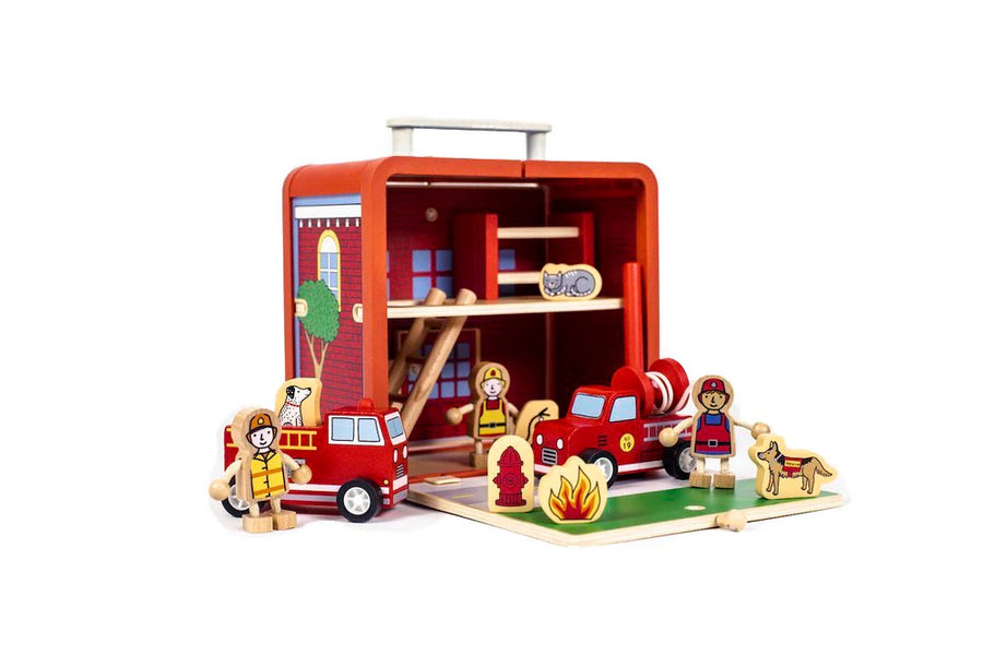 SUITCASE FIRE HOUSE