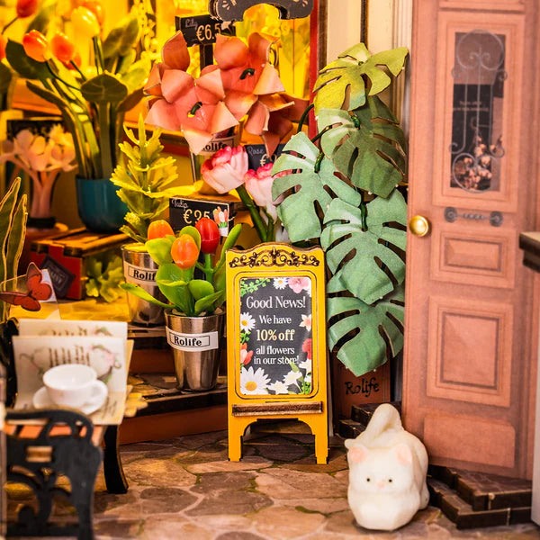 DIY BOOK NOOK FLOWER ALLEY