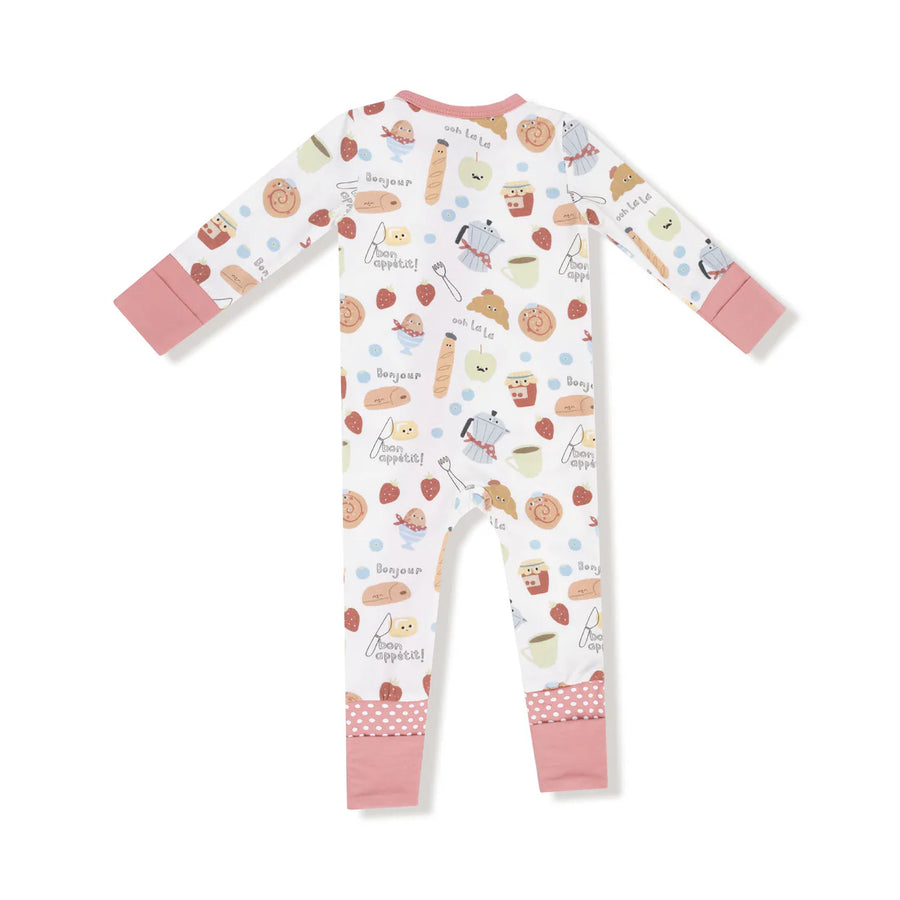 BONJOUR BREAKFAST 2 WAY ZIPPER ROMPER
