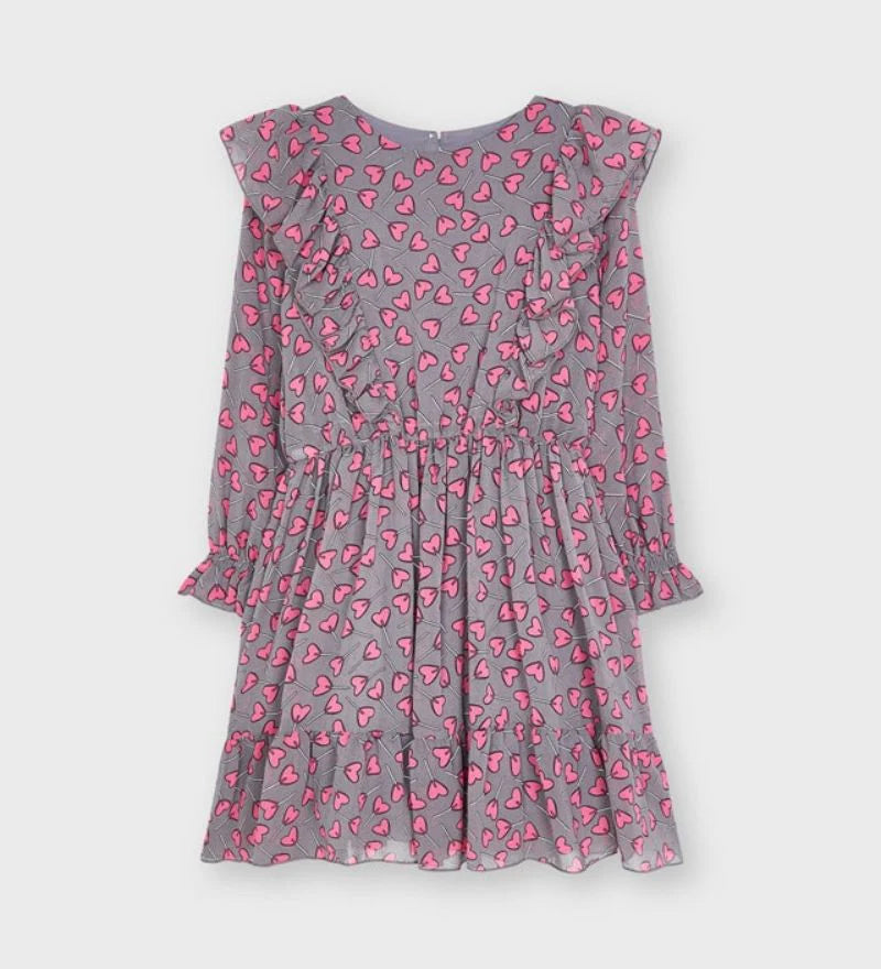 HEART PRINT DRESS