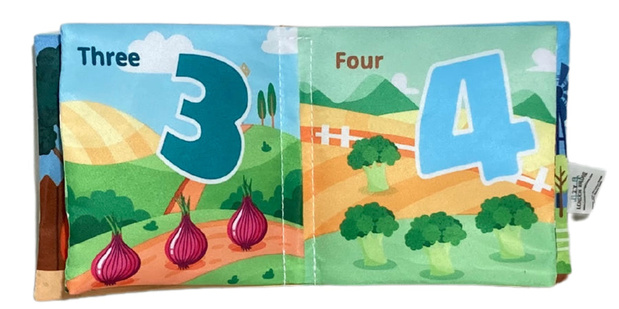 CLOTH BOOK WITH TEETHER NUMBERS