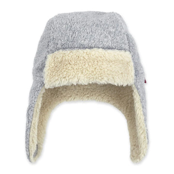 COZIE FLEECE TRAPPER HAT GREY