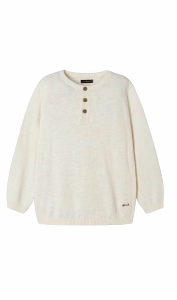 CREME LINEN COTTON SWEATER