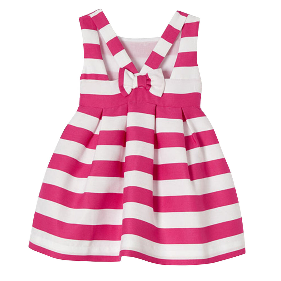 PINK AND WHITE STRIPE DRESS