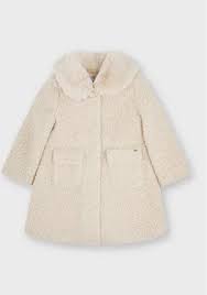 FAUX FUR COLLAR COAT BEIGE