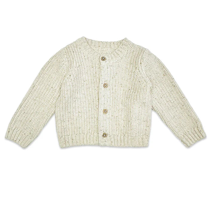 HAPPY CHUNKY ORGANIC SWEATER CARDIGAN