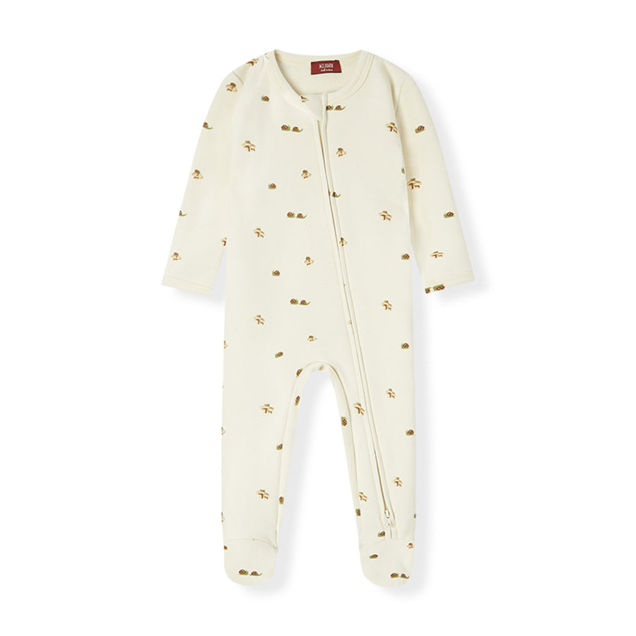 LIL MUSHROOM STRETCH FLEECE FOOTIE