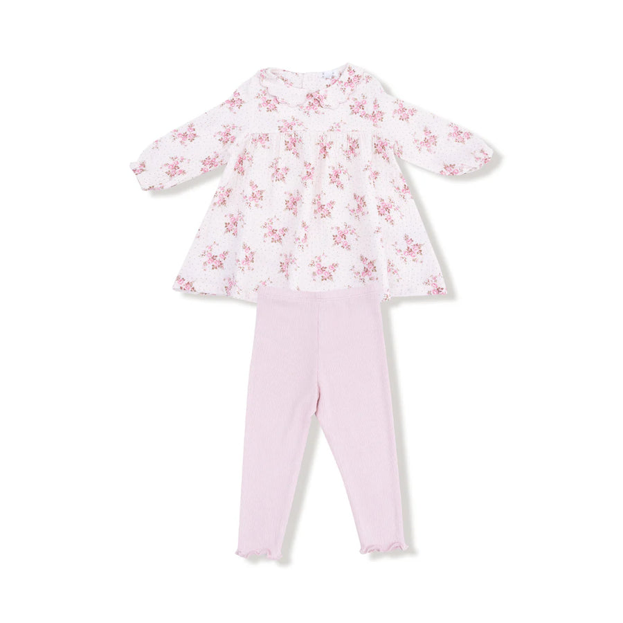 BELLE ROSETTE DRESS AND LEGGING