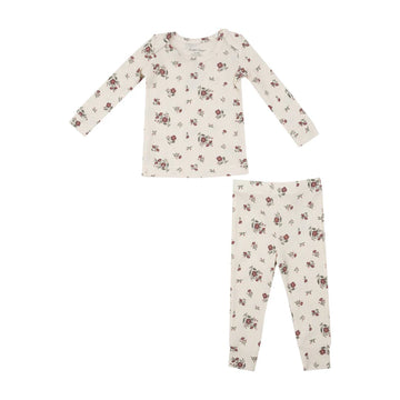 MISTY ROSE FLORAL PAJAMA SET