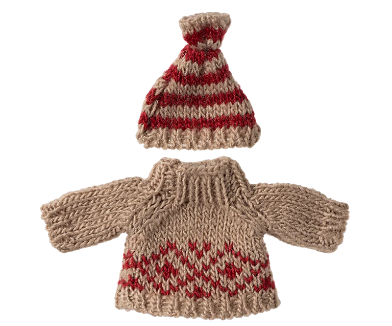 KNITTED SWEATER AND HAT, MUM MOUSE