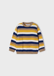 BRIGHT MULTI STRIPE KNITTED BOY SWEATER