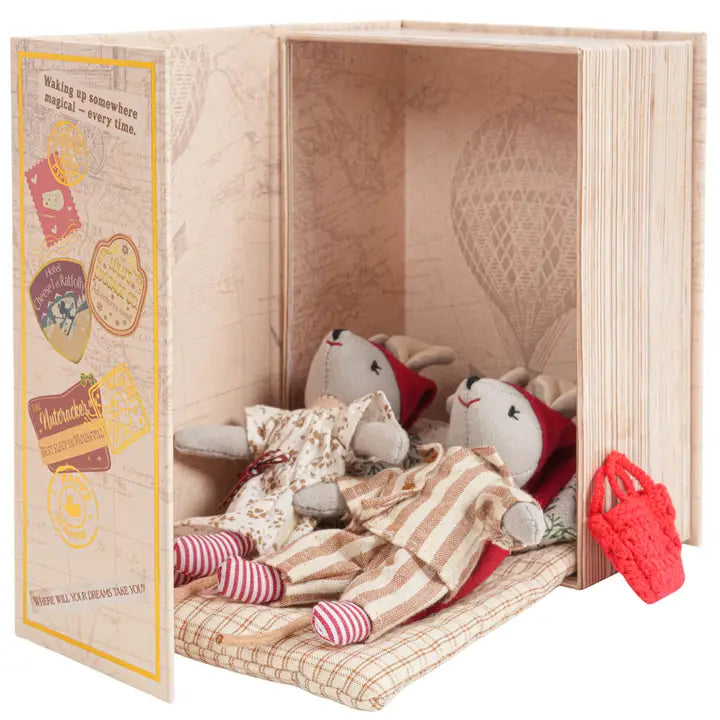TWIN MICE IN HOLIDAY BOX