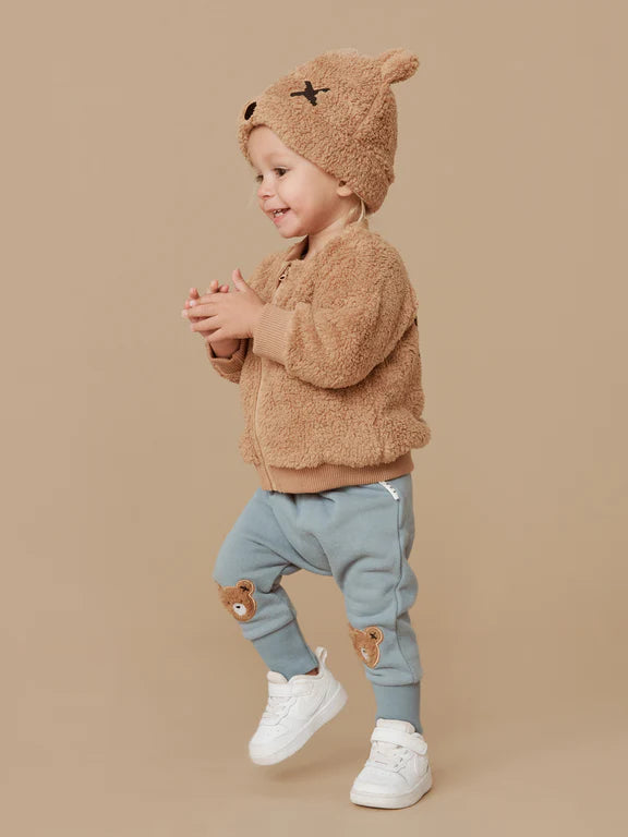 TEDDY BEAR FUR ZIP JACKET