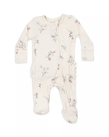 RUFFLE BUTT WISPY FLORALS BAMBOO FOOTIES