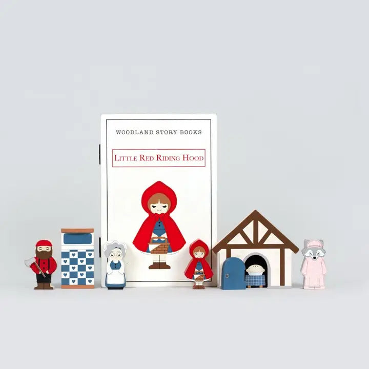 LITTLE RED RIDING HOOD WOODEN STORY GIFT SET