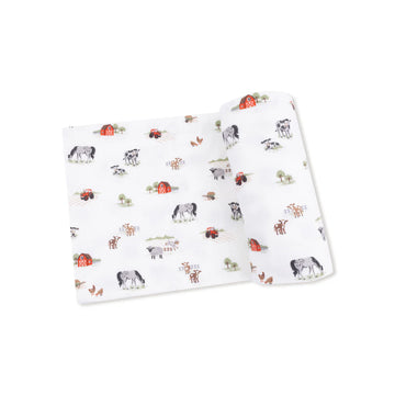 LITTLE FARM SWADDLE BLANKET