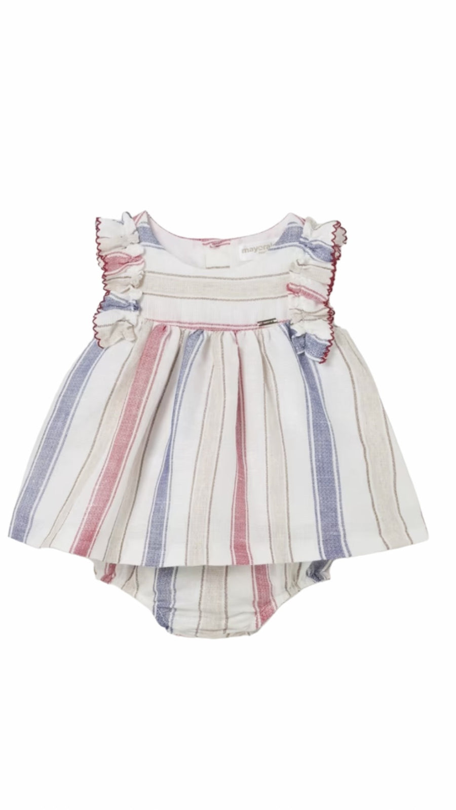 STRIPE LINEN BABY DRESS