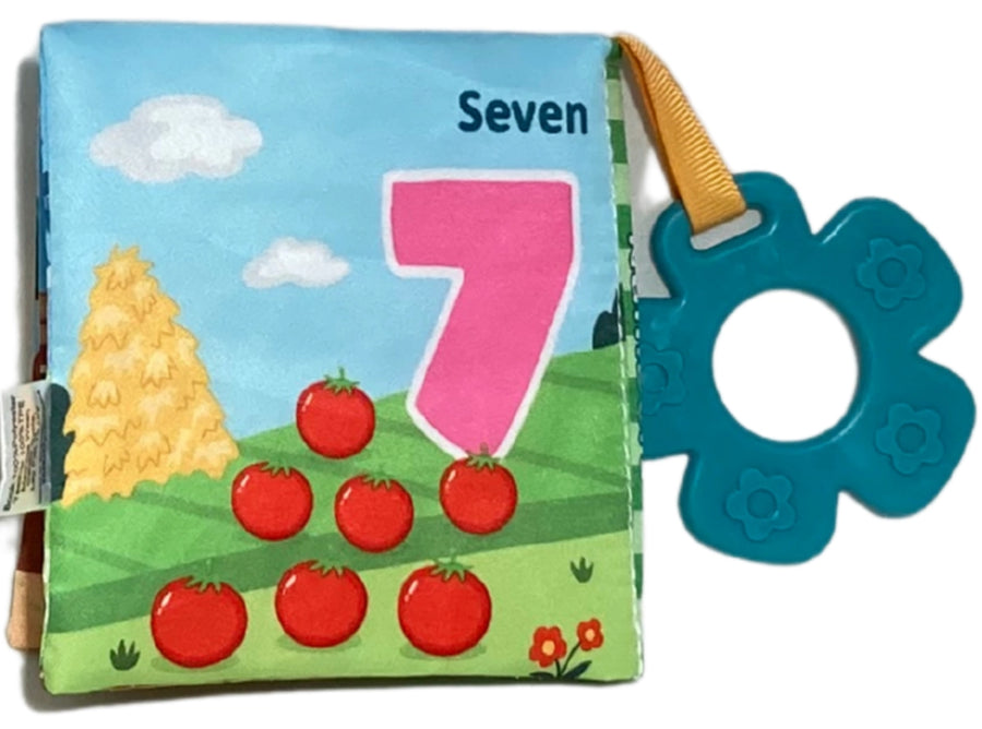 CLOTH BOOK WITH TEETHER NUMBERS