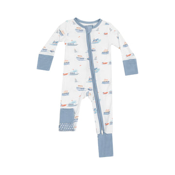 BUBBLY TUGBOAT BAMBOO CONVERTER ROMPER