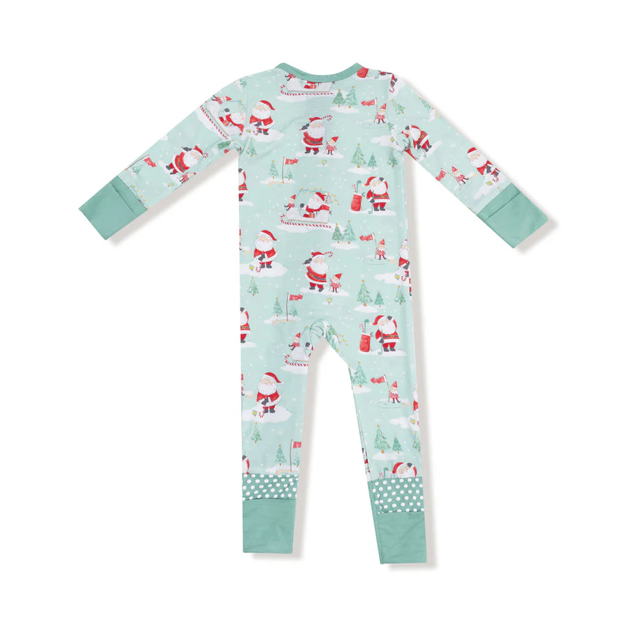 GOLFING SANTA BAMBOO CONVERTER ROMPER