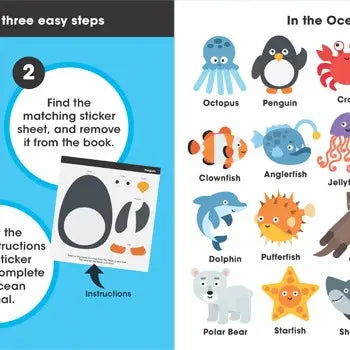 FIRST STICKER BOOK IN THE OCEAN