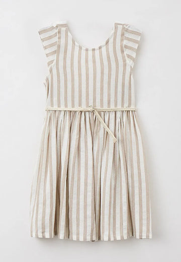 BEIGE STRIPE DRESS