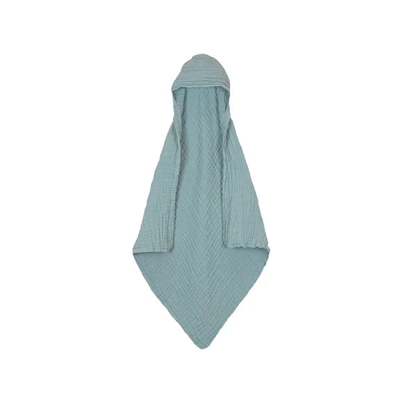 INFANT HOODED BATH TOWEL STEEL