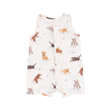 PUPPIES SHORTIE ROMPER