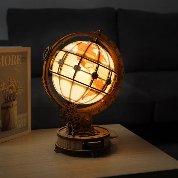 DIY WOODEN 3D PUZZLE LUMINOUS GLOBE