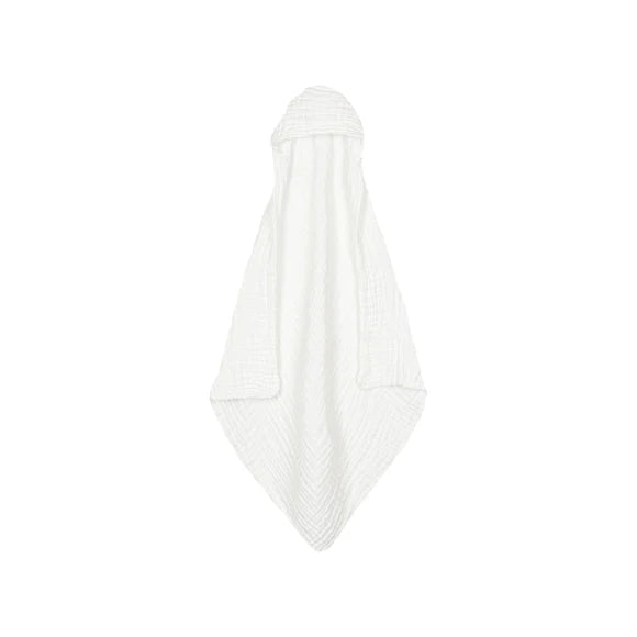 INFANT HOODED BATH TOWEL WHITE