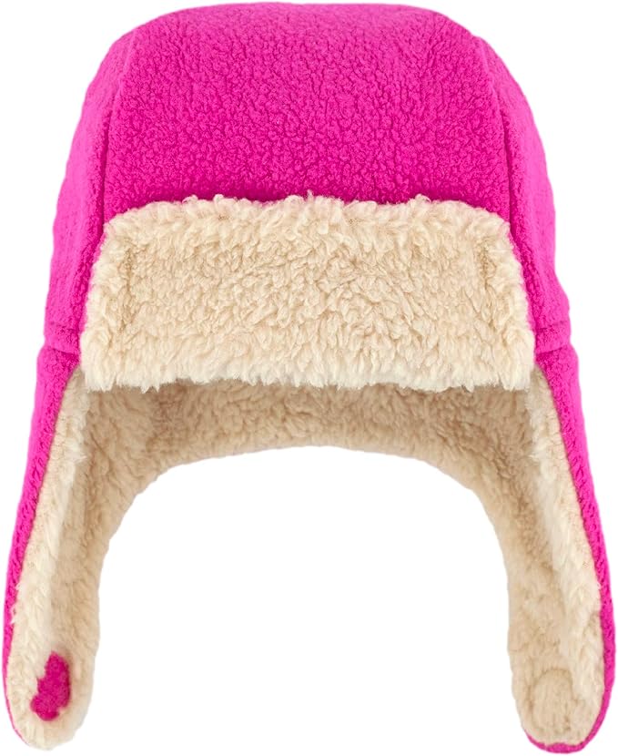 COZIE FLEECE TRAPPER HAT FUSCHIA