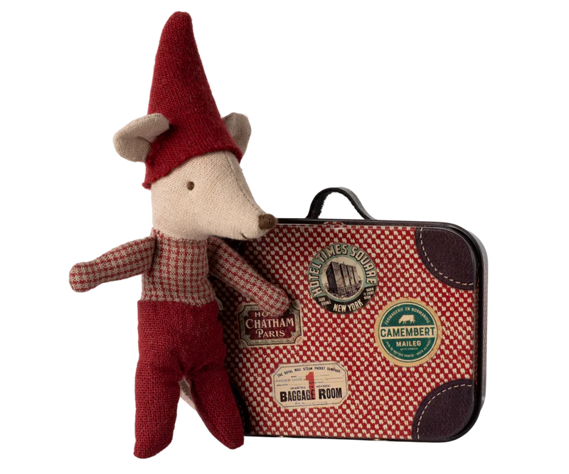 MOUSE CHRISTMAS BABY IN SUITCASE