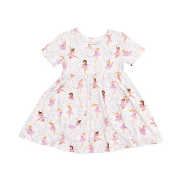 BOW BALLERINA BAMBOO TWIRL DRESS