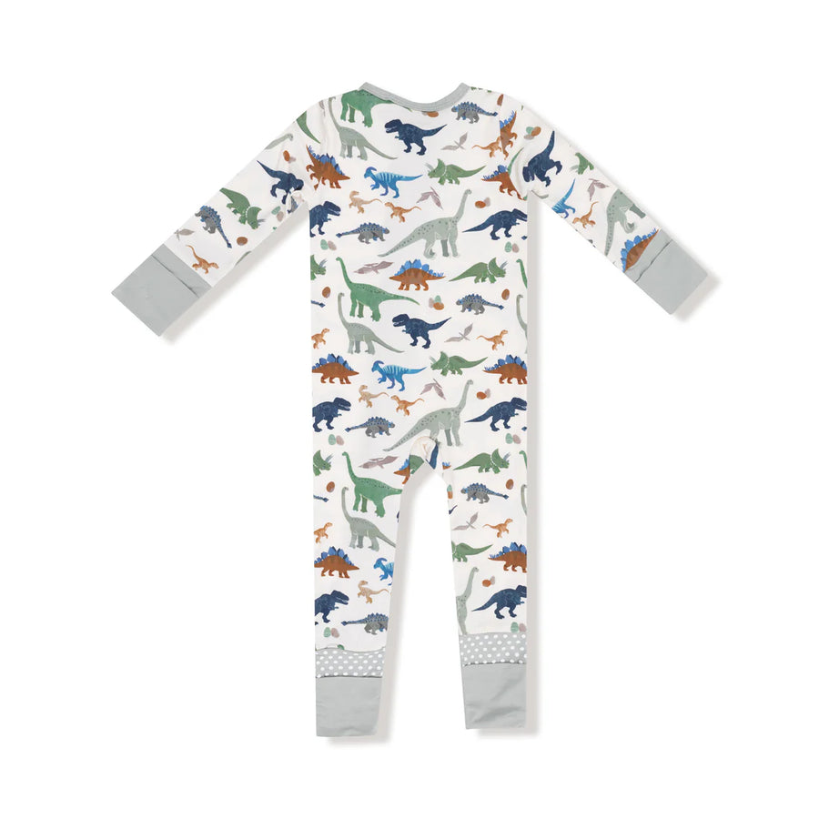 WASHY DINOS BAMBOO CONVERTER ROMPER