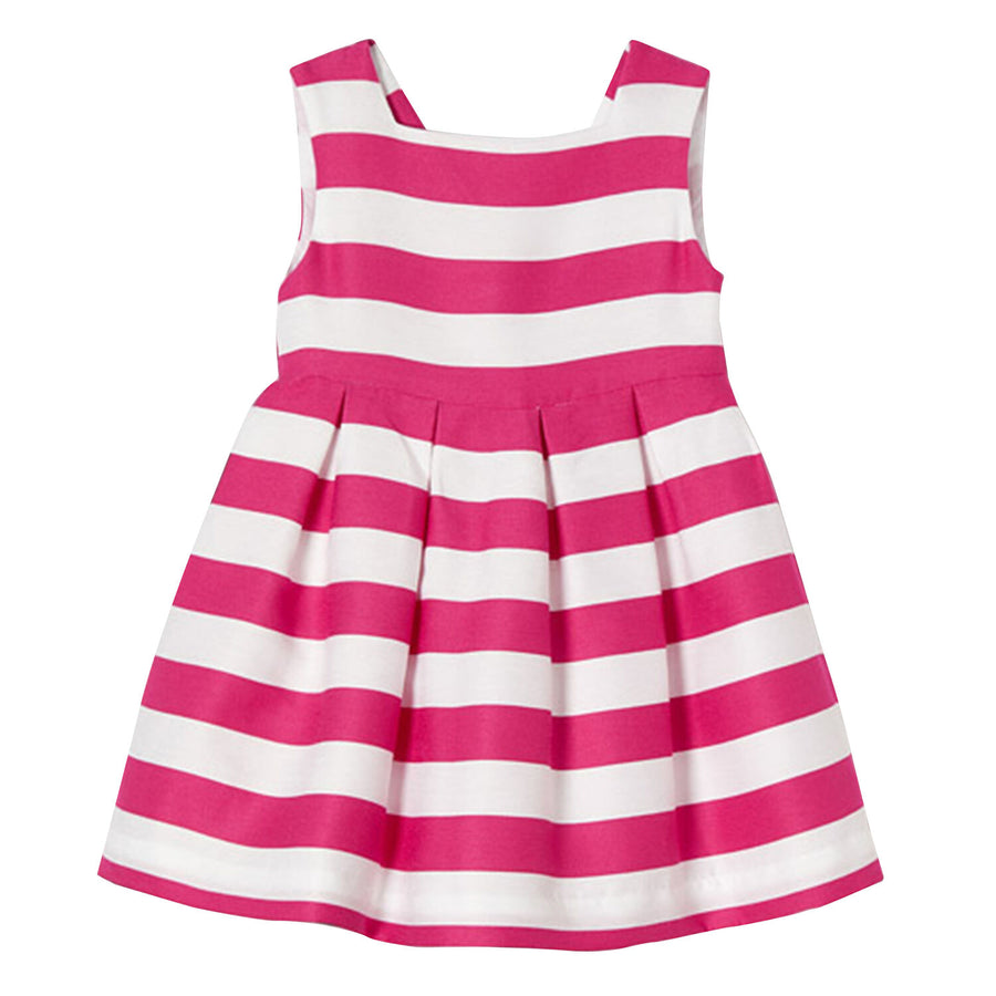 PINK AND WHITE STRIPE DRESS