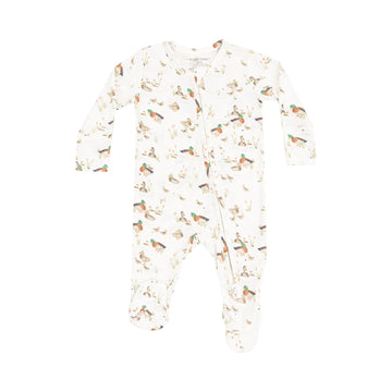 DUCKLING FAMILIES ZIPPER FOOTIE