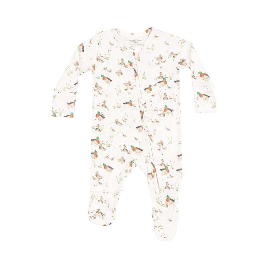 DUCKLING FAMILIES ZIPPER FOOTIE