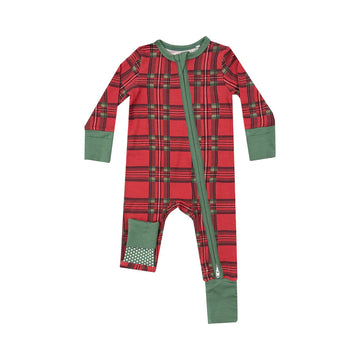 VINTAGE HOLIDAY PLAID CONVERTER ROMPER